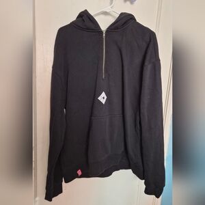 CLOAK Black Quarter-Zip Chuseok Hoodie